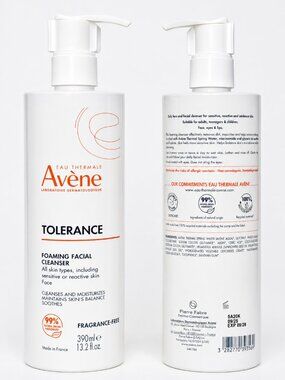Avene Tolerance Foaming Facial Cleanser 390ml NEW